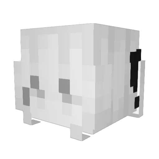 zaixiangg Minecraft avatar head, 3D render