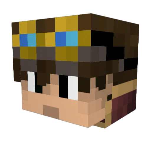 zak008 Minecraft avatar head, 3D render