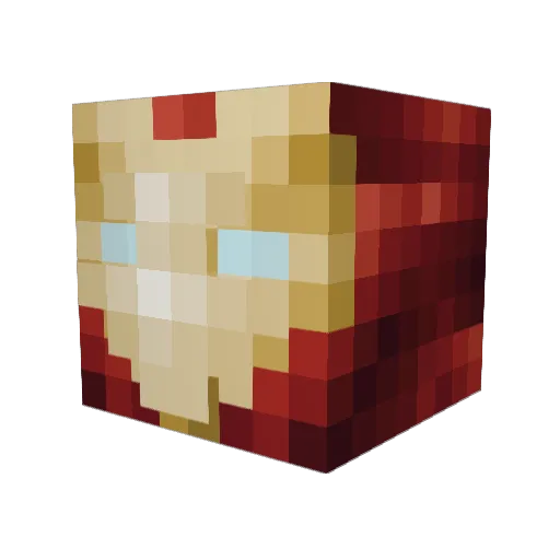 zak1206 Minecraft avatar head, 3D render