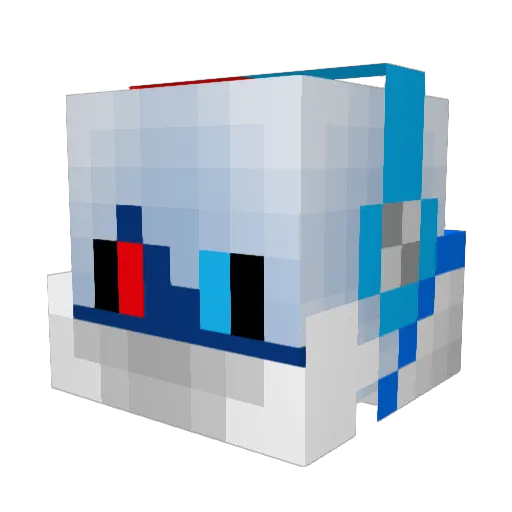 zak550 Minecraft avatar head, 3D render