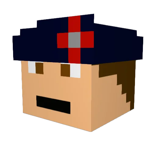 zak732b Minecraft avatar head, 3D render