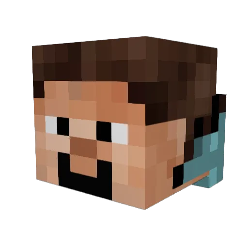 zakarrather Minecraft avatar head, 3D render