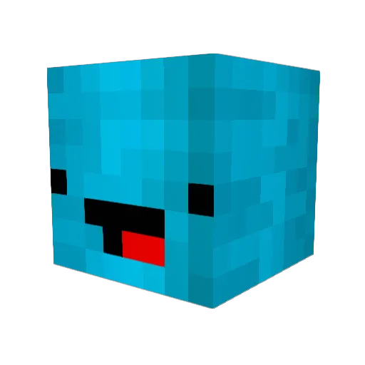 zakb Minecraft avatar head, 3D render