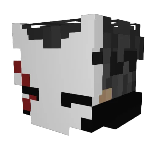 zakhiz Minecraft avatar head, 3D render