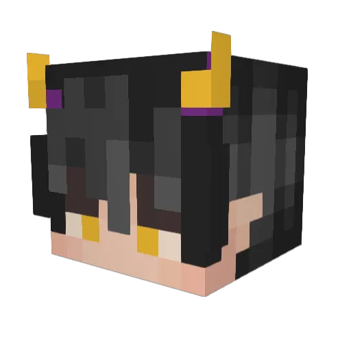 zakjadlak Minecraft avatar head, 3D render