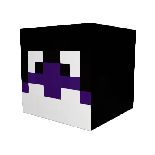 zakkyn Minecraft avatar head, 3D render