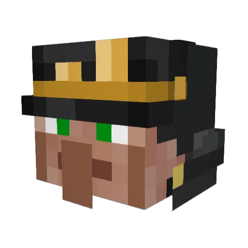 zakoop_ Minecraft avatar head, 3D render
