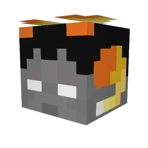 zaktoslph Minecraft avatar head, 3D render