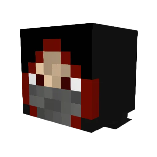 zakturner Minecraft avatar head, 3D render
