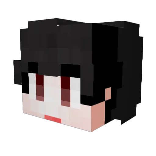 zalakim Minecraft avatar head, 3D render
