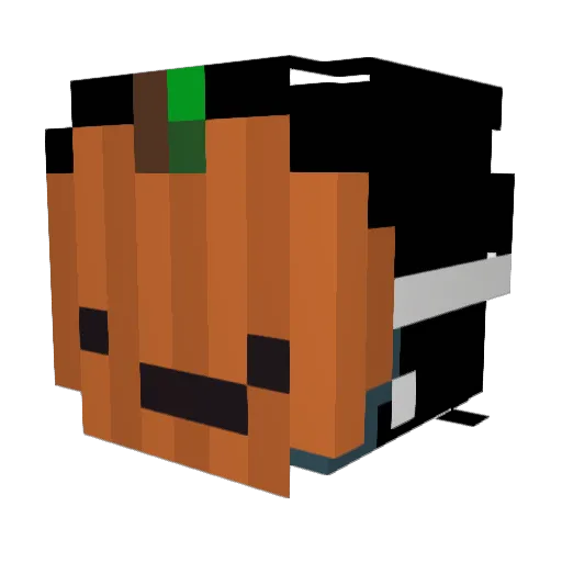 zalaqq Minecraft avatar head, 3D render