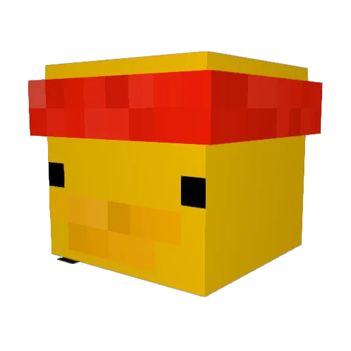 zalioswrld Minecraft avatar head, 3D render