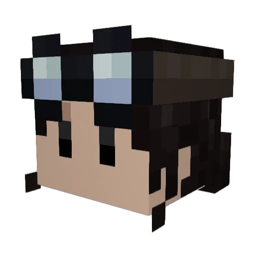 zalnimations Minecraft avatar head, 3D render