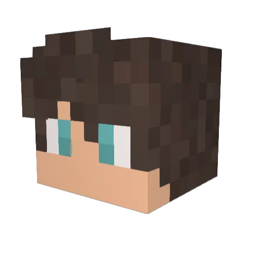 zalver Minecraft avatar head, 3D render