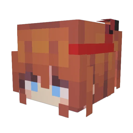 zamanthas Minecraft avatar head, 3D render