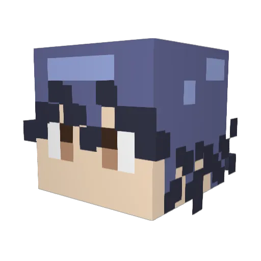 zambiekillerray Minecraft avatar head, 3D render