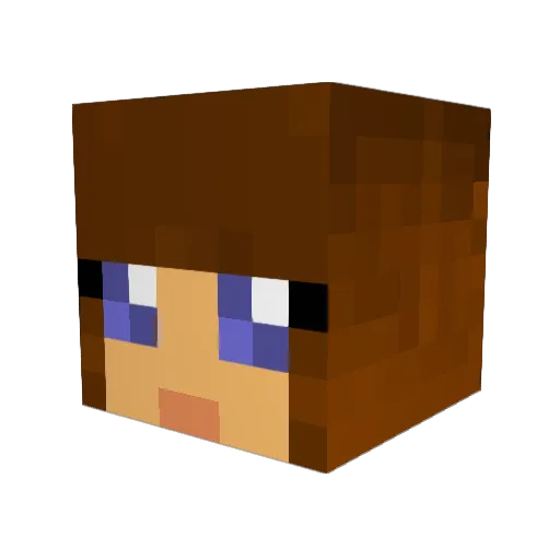 zambixii Minecraft avatar head, 3D render