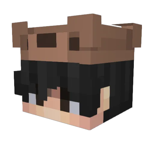 zamzi Minecraft avatar head, 3D render