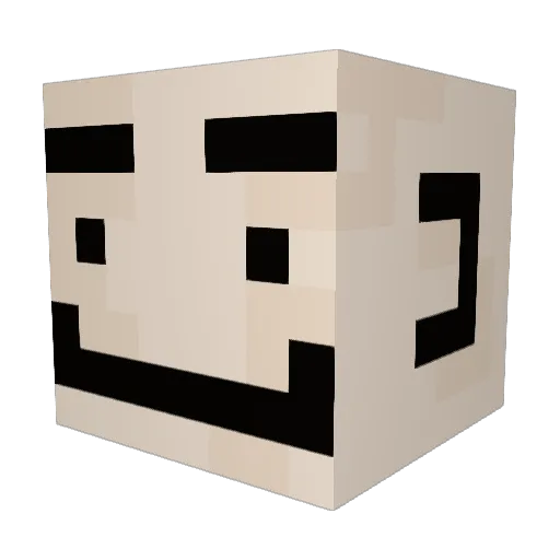 zamzil Minecraft avatar head, 3D render