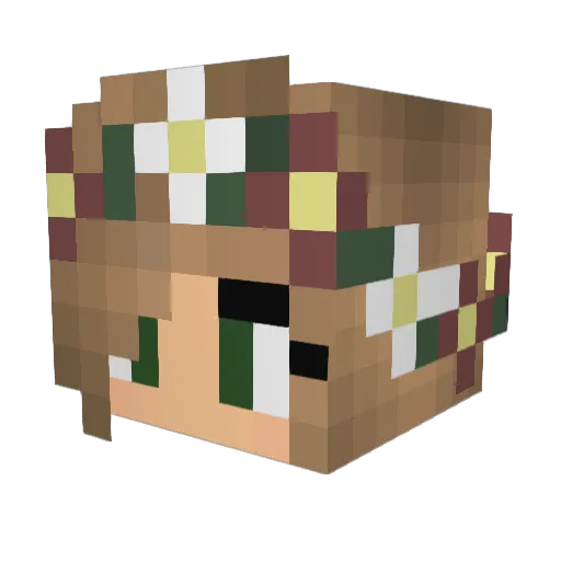zana09 Minecraft avatar head, 3D render