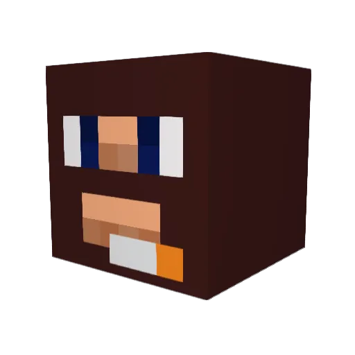 zanazans Minecraft avatar head, 3D render