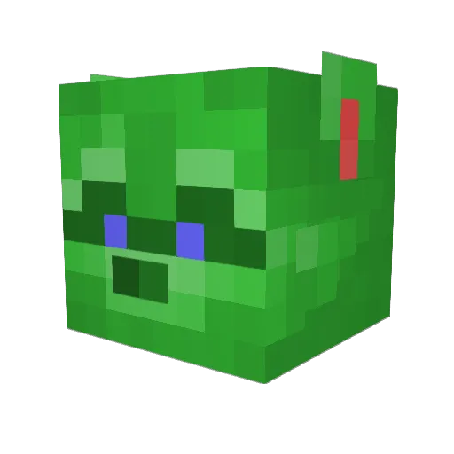 zand Minecraft avatar head, 3D render