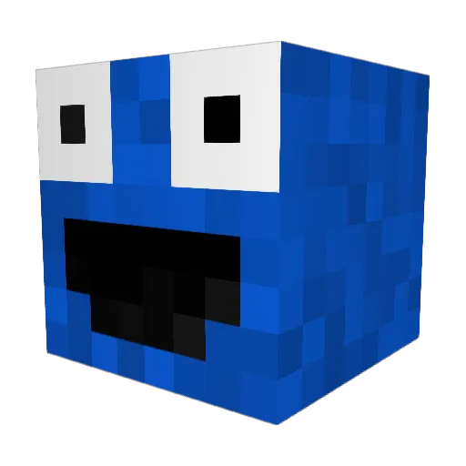 zandarian Minecraft avatar head, 3D render