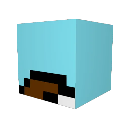 zander_xxx Minecraft avatar head, 3D render