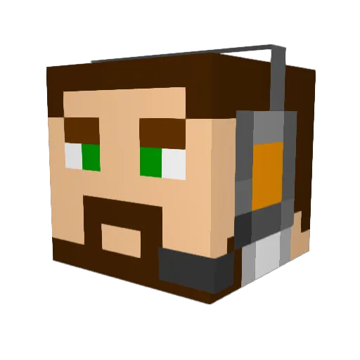 zane6307 Minecraft avatar head, 3D render