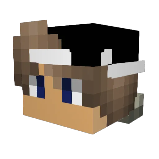 zane7 Minecraft avatar head, 3D render