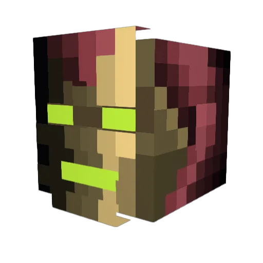 zaneeper Minecraft avatar head, 3D render