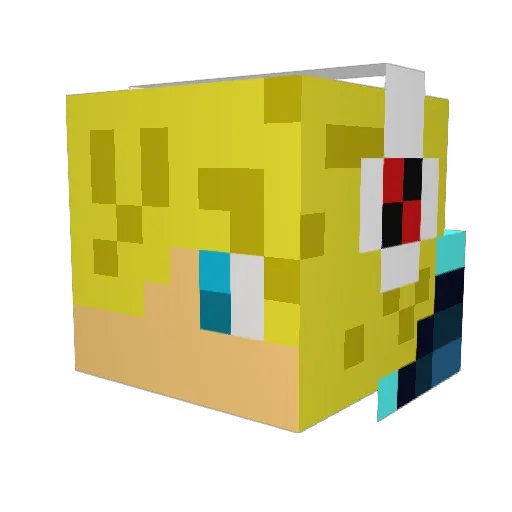 zaneshoe Minecraft avatar head, 3D render