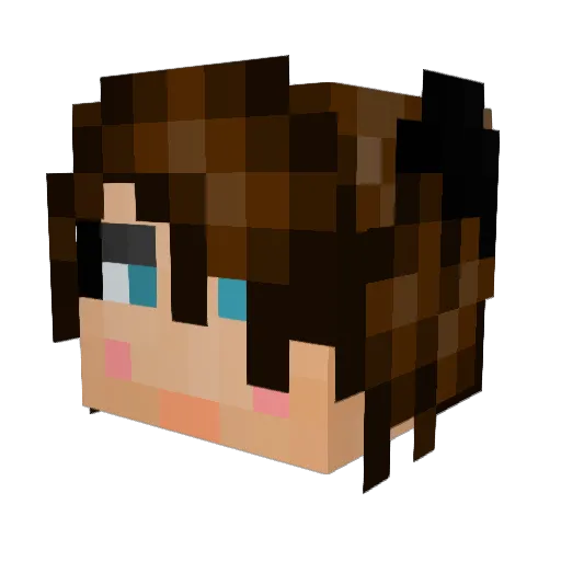 zaneta00180 Minecraft avatar head, 3D render