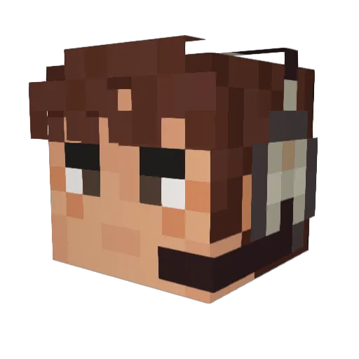 zang003 Minecraft avatar head, 3D render