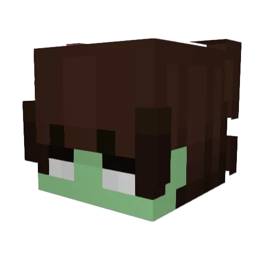 zangestuu Minecraft avatar head, 3D render