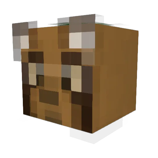 zangetuRX Minecraft avatar head, 3D render