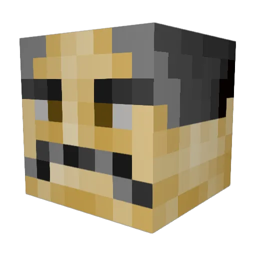 zangooner Minecraft avatar head, 3D render
