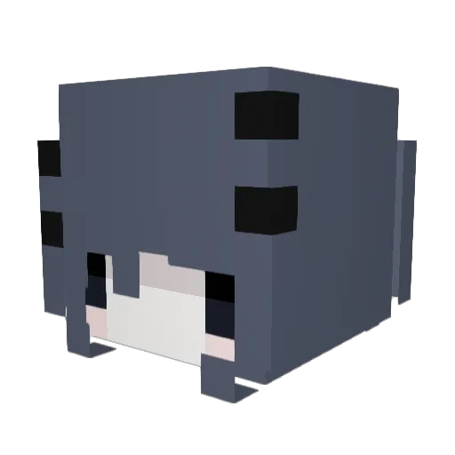 zaniyah Minecraft avatar head, 3D render