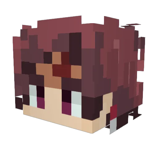 zanmustkill Minecraft avatar head, 3D render