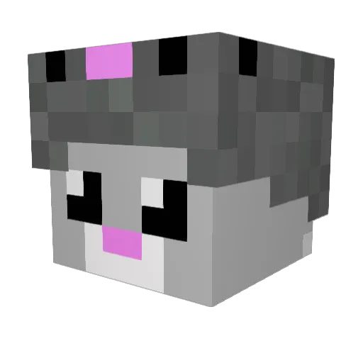 zanryu Minecraft avatar head, 3D render