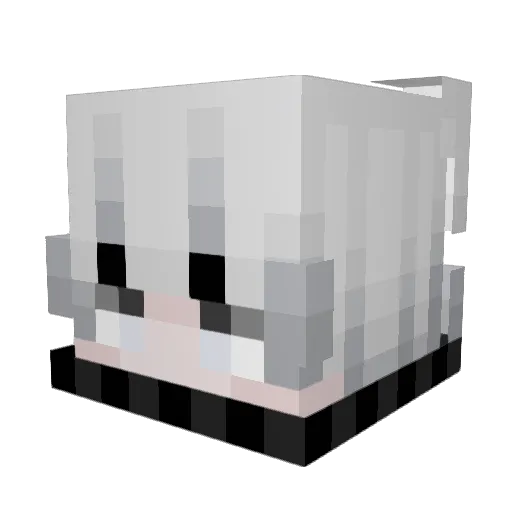 zantibot Minecraft avatar head, 3D render