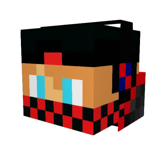 zanywany_e Minecraft avatar head, 3D render