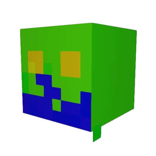 zanzo73 Minecraft avatar head, 3D render