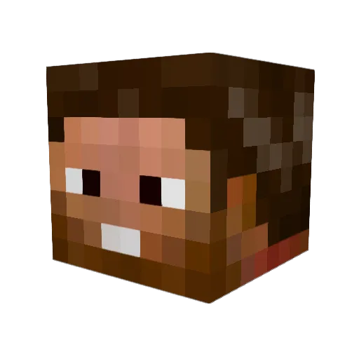 zaod Minecraft avatar head, 3D render