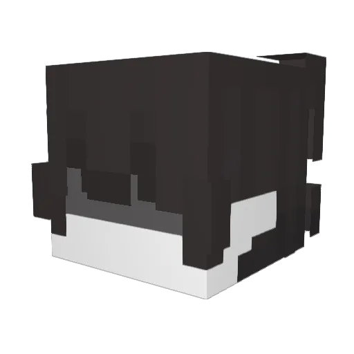 zaoru Minecraft avatar head, 3D render