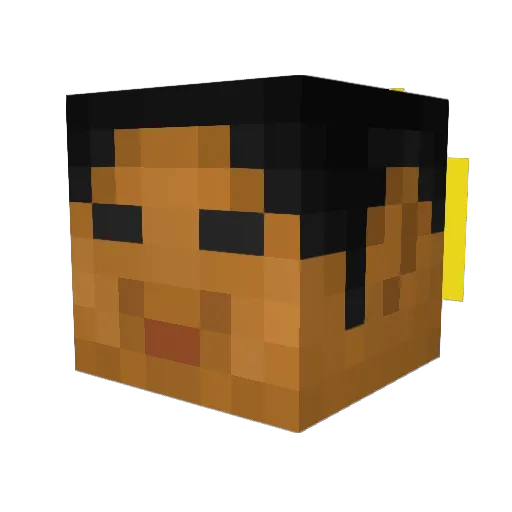 zapa4tw Minecraft avatar head, 3D render