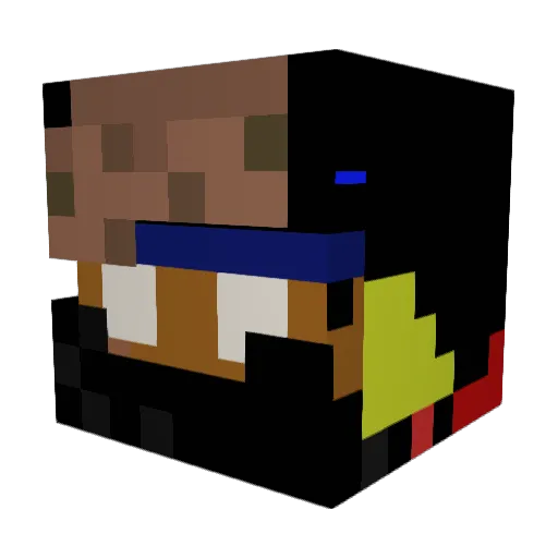 zapadlo_07 Minecraft avatar head, 3D render