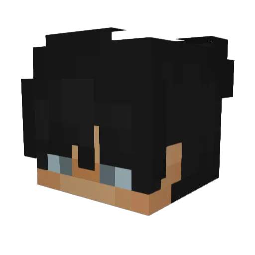 zapale Minecraft avatar head, 3D render