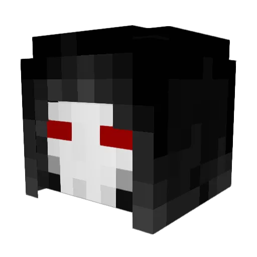 zapalila Minecraft avatar head, 3D render