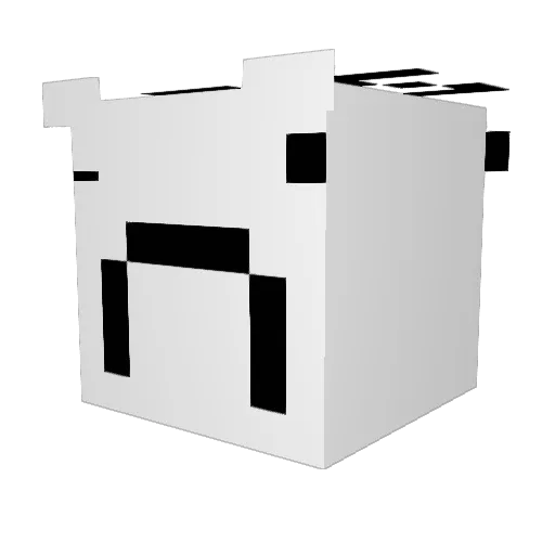 zapalto Minecraft avatar head, 3D render